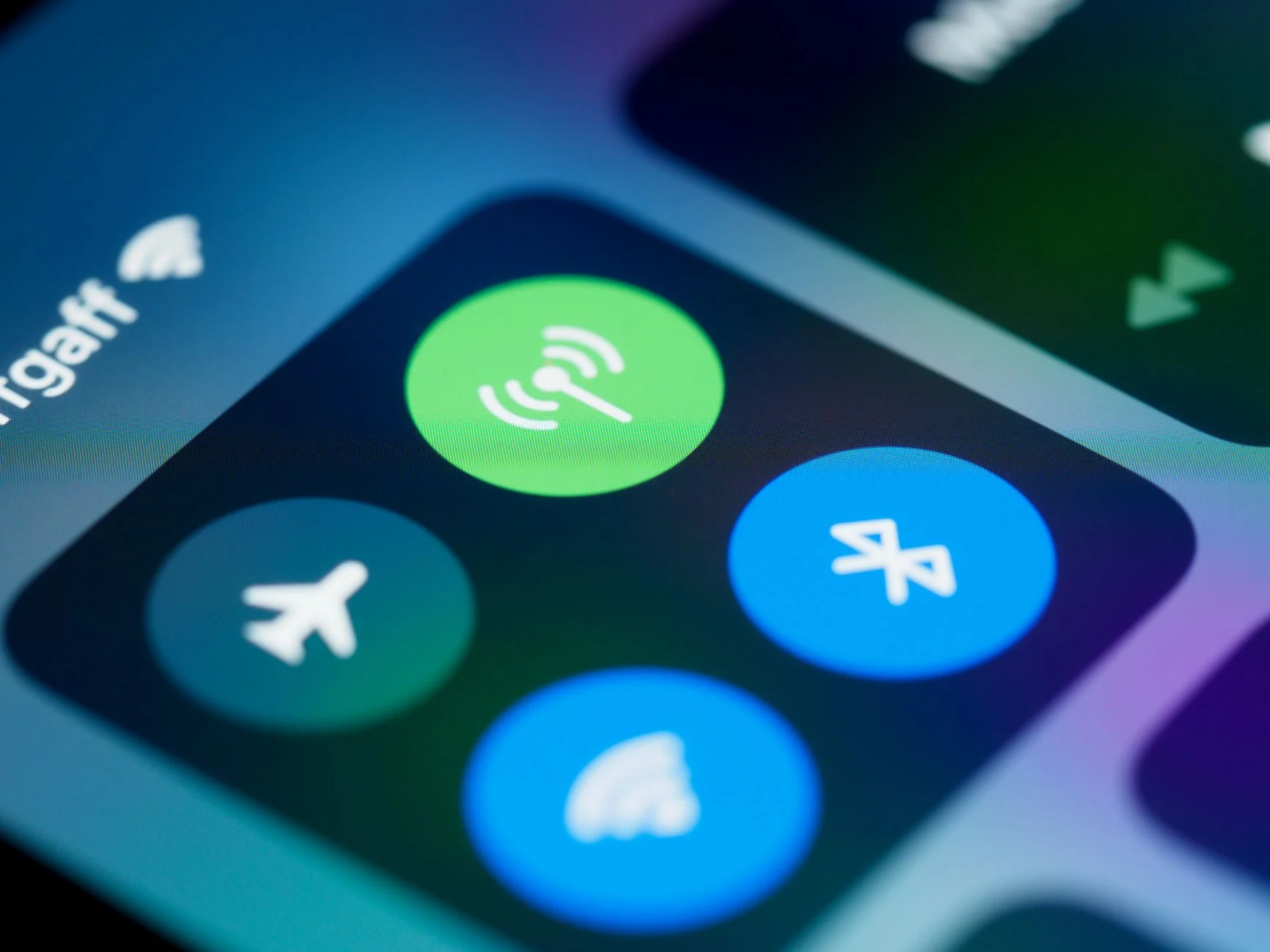 controle de centro de notificações do iPhone para calibrar tela do celular