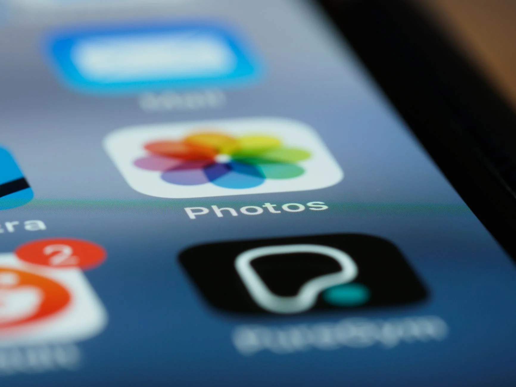 Detalhe da tela AMOLED com densidade de pixels em macro