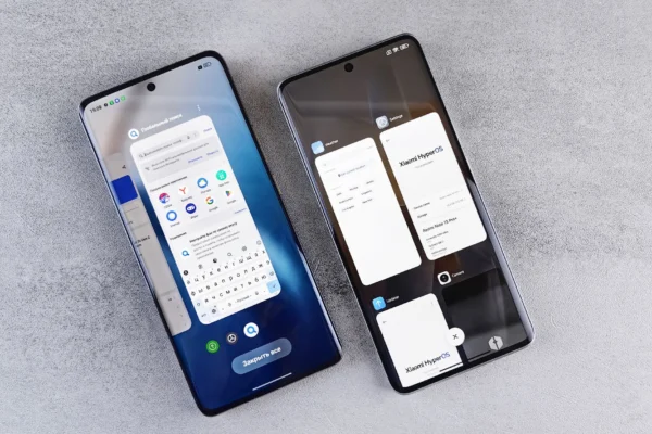 Comparação visual de smartphones de diferentes faixas de preço lado a lado